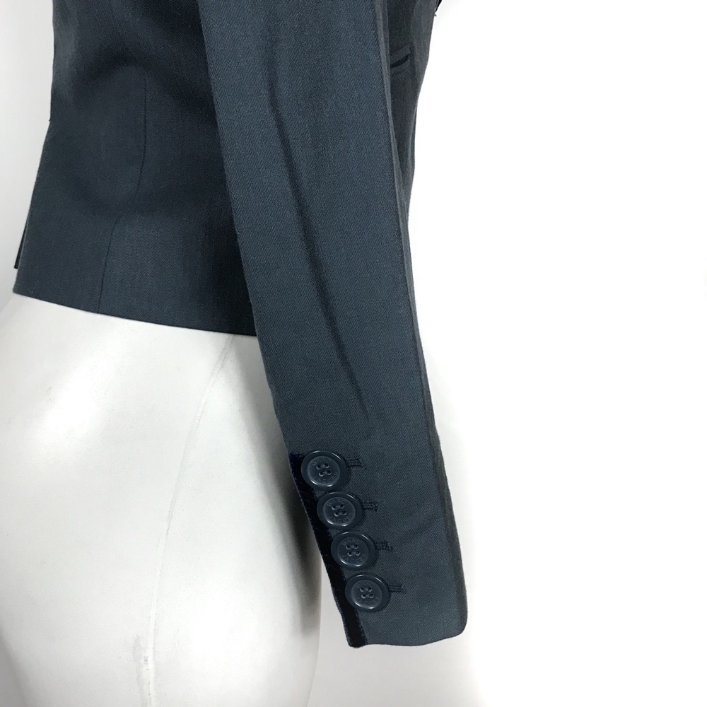 Marc Jacobs Blazer Size 2 Coat Velvet Trim Jacket Career Classic Coat Winter - Picture 6 of 8